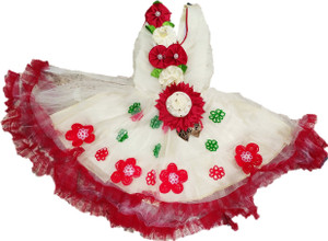 socho samjo baby girls midiknee length party dress multicolor sleeveless