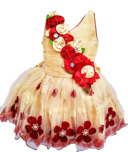 socho samjo Girls Midi Knee Length Festive
