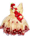 socho samjo Girls MidiKnee Length FestiveWedding Dress
