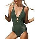 SOCIALA Women39s Crochet One Piece Swimsuits V