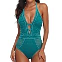 SOCIALA Women39s Crochet One Piece Swimsuits V