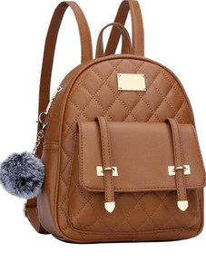 socialite pompom-brown 20 l backpack
