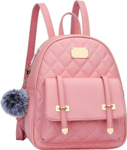 socialite small 20 l laptop backpack stylish printed purse for women pink