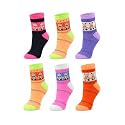 Socks For Kids Baby Girls and Baby Boys Cotton Multicolor Ankle Socks pack of 6