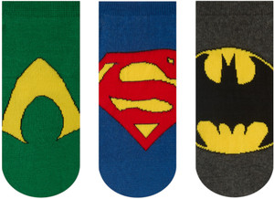 SOCKSXPRESS Justice League Men Self Design Low