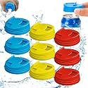 Soda Can Covers, 2026 Upgrad Soda Can Lids, Reusable Plastic Can Covers for Soda Cola Can Lid Covers Round Protector, Can Spill Stopper or Protector For Fit Standard Size Cans 2.4 Inches (9PCS)