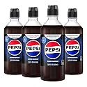 SodaStream Pepsi Zero Sugar Drink Mix, 4 Pack Cola Syrup for Sparkling Water Makers, Real Taste Pepsi Zero Syrup, Control Your Fizz with Sodastream Flavors, 4 x 14.9 Fl Oz (440ml) Makes about 96 Drinks Per Pack.