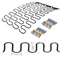 Sofa 1 Seat Upholstery Replacement Springs, Straight 20 Feet Length, with S Clips, & Screw Included Spring Kit,10 Gauge