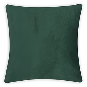 sofa cushion covers home decor item cushion cover pillow case for living room bedroom hall couchampoffice decorative velvet pillow solid plain cushion covers green set of 2 18 x 18 inch