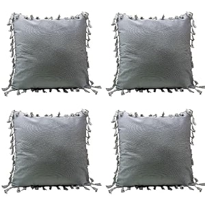 sofa cushion covers home decor item cushion cover pillow case for living room bedroom hall couchampoffice decorative velvet pillow solid plain cushion covers dark grey set of 4 18 x 18 inch