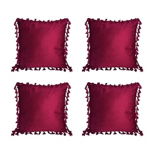 sofa cushion covers home decor item cushion cover pillow case for living room bedroom hall couchampoffice decorative velvet pillow solid plain cushion covers dangler maroon set of 4 16 x 16 inch