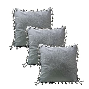 sofa cushion covers home decor item cushion cover pillow case for living room bedroom hall couchampoffice decorative velvet pillow solid plain cushion covers dark grey set of 3 14 x 14 inch