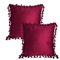 Sofa Cushion Covers, Home Decor Item Cushion Cover, Pillow Case for Living Room Bedroom Hall, Couch&amp;Office Decorative, Velvet Pillow Solid Plain Cushion Covers Dark Blue, Set of 1 (14 x 14 inch)