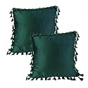 Sofa Cushion Covers, Home Decor Item Cushion Cover, Pillow Case for Living Room Bedroom Hall, Couch&amp;Office Decorative, Velvet Pillow Solid Plain Cushion Covers Dark Blue, Set of 1 (14 x 14 inch)
