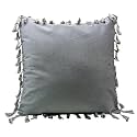 Sofa Cushion Covers, Home Decor Item Cushion Cover, Pillow Case for Living Room Bedroom Hall, Couch&amp;Office Decorative, Velvet Pillow Solid Plain Cushion Covers Dark Grey, Set of 1 (14 x 14 inch)