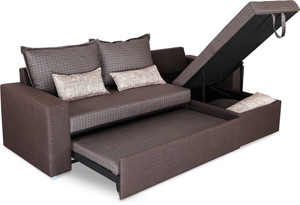 sofame rio 3 seater double foam pull out sofa cum bed