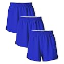 Soffe Youth Girls' Authentic Cheer Shorts, Athletic Cotton Blend, 2.75” Inseam, 3 Pack
