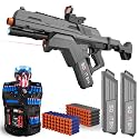 SOFITEN Toy Gun Automatic Sniper Rifle Tactical Vest Toy Foam Blaster with Flashlight Foldable Stock The Shooting Activity Game for Kids Age 8-12 Gifts for Birthday Xmas