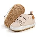 SOFMUO Baby Boys Girls High Top Ankle PU Leather Sneakers Soft Rubber Sole Infant Moccasins Newborn Oxford Loafers Anti-Slip Toddler Wedding Uniform Dress Shoes
