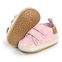 SOFMUO Baby Boys Girls High Top Ankle PU Leather Sneakers Soft Rubber Sole Infant Moccasins Newborn Oxford Loafers Anti-Slip Toddler Wedding Uniform Dress Shoes