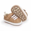 SOFMUO Baby Boys Girls High Top Ankle PU Leather Sneakers Soft Rubber Sole Infant Moccasins Newborn Oxford Loafers Anti-Slip Toddler Wedding Uniform Dress Shoes