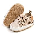 SOFMUO Baby Boys Girls High Top Ankle PU Leather Sneakers Soft Rubber Sole Infant Moccasins Newborn Oxford Loafers Anti-Slip Toddler Wedding Uniform Dress Shoes