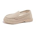 SOFMUO Toddler Boys Girls Loafers Slip On Little Kids Oxford Dress Flats Casual Boat Shoes School Uniform Moccasin Daily Walking Shoes