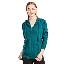 Sofra Women's Thin Cotton Zip Up Hoodie Jacket