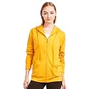 Sofra Women's Thin Cotton Zip Up Hoodie Jacket