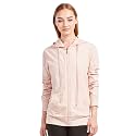 Sofra Women's Thin Cotton Zip Up Hoodie Jacket