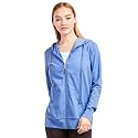 Sofra Women's Thin Cotton Zip Up Hoodie Jacket