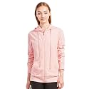 Sofra Women's Thin Cotton Zip Up Hoodie Jacket