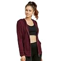 Sofra Women's Thin Cotton Zip Up Hoodie Jacket