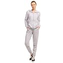 Sofra Women's Thin Cotton Zip Up Hoodie Jacket