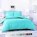 Sofrito Duvet/Comforter Cover Set - (Double - 91"x101" - inches) with 2 Pillow Covers (18"x28" - inches)- Coffee Brown