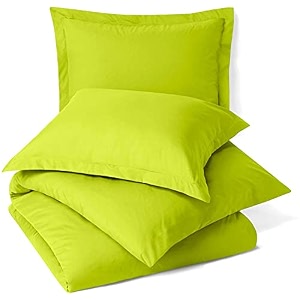 sofrito duvetcomforter cover set - single - 6134x9134 - inches with 1 pillow cover 1834x2834 - inches- parrot green
