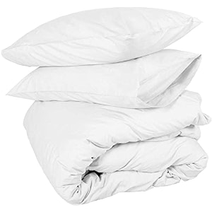 sofrito duvetcomforter cover set - single - 6134x9134 - inches with 1 pillow cover 1834x2834 - inches- white