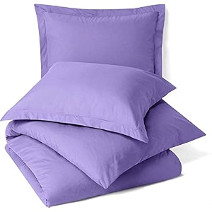 sofrito duvetcomforter cover set - single - 6134x9134 - inches with 1 pillow cover 1834x2834 - inches- lavender