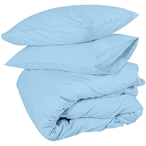 sofrito duvetcomforter cover set - single - 6134x9134 - inches with 1 pillow cover 1834x2834 - inches- aquamarine