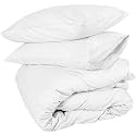 Sofrito Duvet/Comforter Cover Set - (Single - 61"x91" - inches) with 1 Pillow Cover (18"x28" - inches)- White