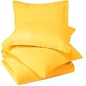Sofrito Duvet/Comforter Cover Set - (Single - 61"x91" - inches) with 1 Pillow Cover (18"x28" - inches)- Lemon Yellow