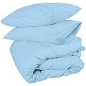 Sofrito Duvet/Comforter Cover Set - (Single - 61"x91" - inches) with 1 Pillow Cover (18"x28" - inches)- Aquamarine