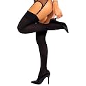 sofsy 4-Strap Retro Lace Garter Belt with Custom Metal Clips | Adjustable High Waist Mesh Lingerie for Women's Stockings