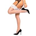 sofsy 4-Strap Retro Lace Garter Belt with Custom Metal Clips | Adjustable High Waist Mesh Lingerie for Women's Stockings