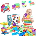 Soft Building Blocks for Toddler, Blocks for Kids 6 Months and up, Large Creative Stacking Blocks 20 PCS STEM Toddler Toys Gifts, Educational Baby Blocks Colorful Soft Block Sets
