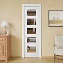 24x80 Sliding Pocket Door,5-Lite Clear Glass Doors,Pantry Door,Room Doors