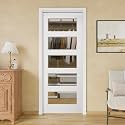 32x80 Sliding Pocket Door,5-Lite Clear Glass Doors,Pantry Door,Room Doors