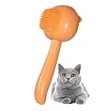 Soft Dog Bath Brush with Shampoo Dispenser, Hair Brush for Bathing and Shedding, Deep Cleaning Dog Bath Scrubber Supplies for Short Long Haired Dogs and Cats