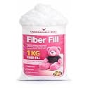 Soft Fiber 1000g | 1 kg Racron Polyester Fibre Synthetic Cotton Filling for Cushion, Pillow, Teddy Bear, Toy Stuffing (1000gm)