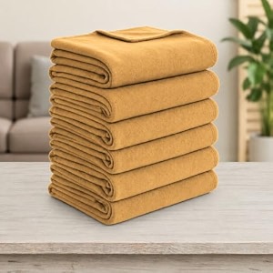 soft fleece blanket for single bed mild winter traveling blanket warm bedsheets all seasons blanket micro mink  lightweight single bed blanket for home 150220 cm beige - set of 6